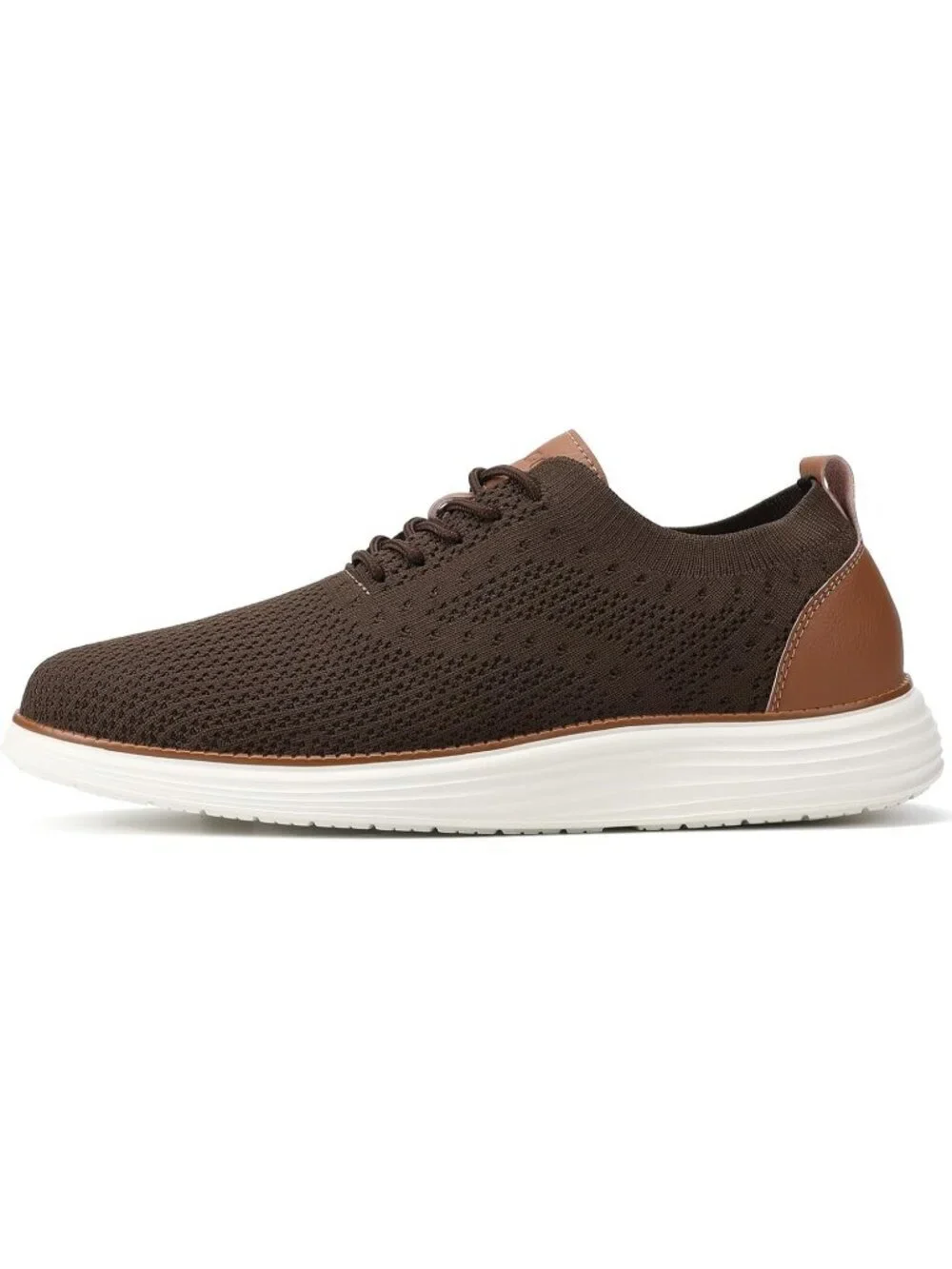 VILOCY Men's Brown Ethylene Vinyl Acetate Casual Breathable Comfortable Sneakers